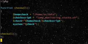 PHP monitoring code