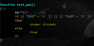 Tic-tac-toe position test