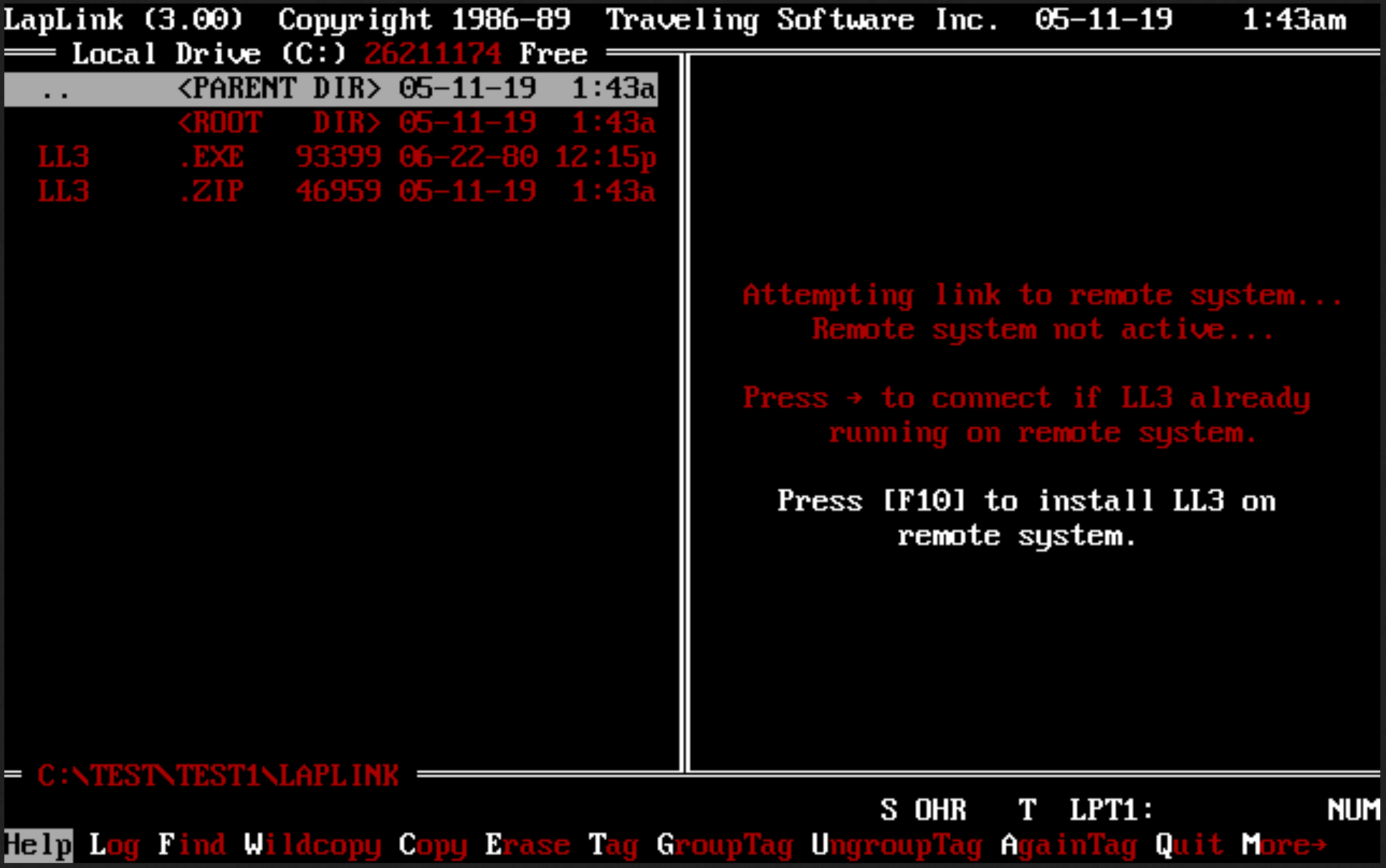 Laplink MS-DOS