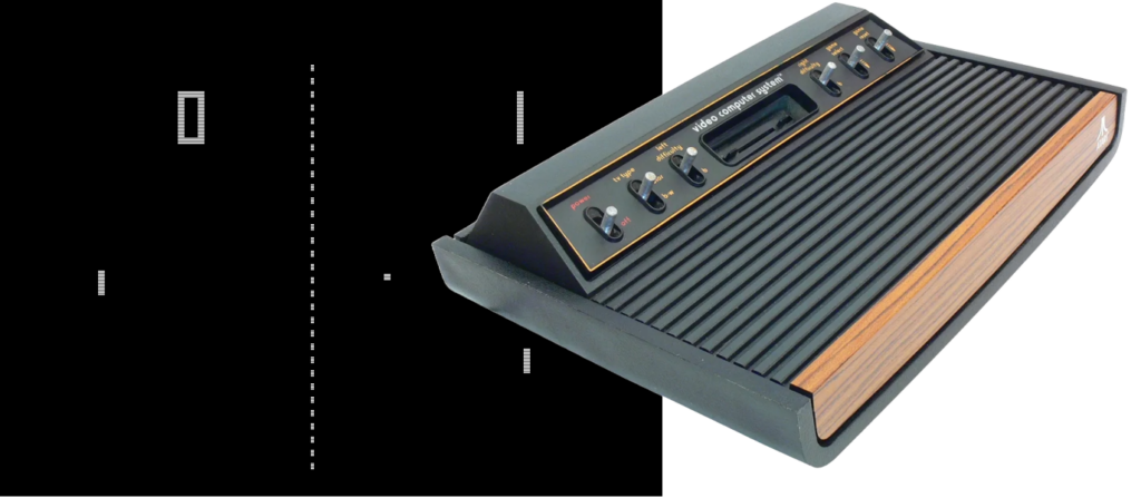 Pong on Atari 2600