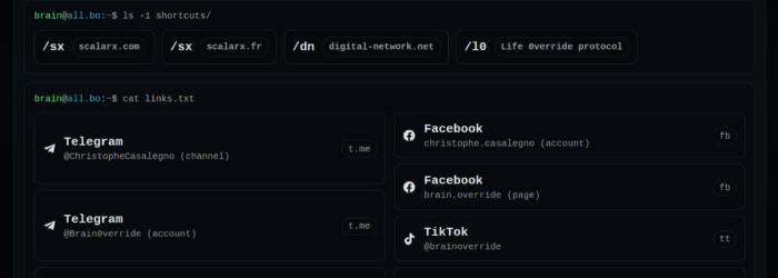 All about Brain Override (Christophe Casalegno)